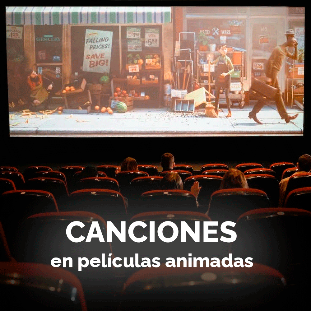 La traducción de las canciones en películas animadas