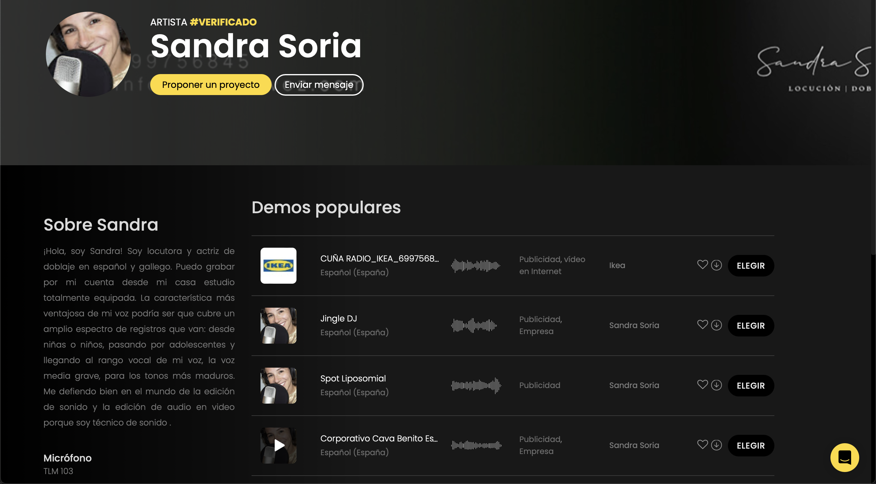 sandra soria locutora
