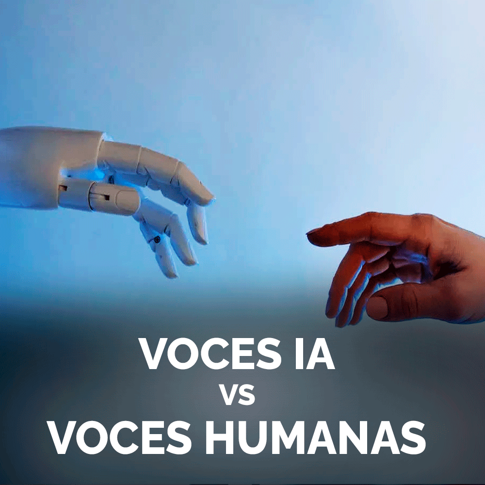 Voces de Inteligencia Artificial (IA) vs Voces humanas profesionales